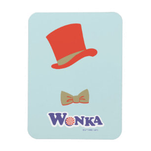 Wonka Top Hat & Bow Stropdas Magneet