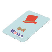 Wonka Top Hat & Bow Stropdas Magneet (Linkerzijde)