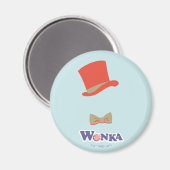 Wonka Top Hat & Bow Stropdas Magneet (Voorkant / Achterkant)