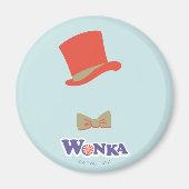 Wonka Top Hat & Bow Stropdas Magneet (Voorkant)