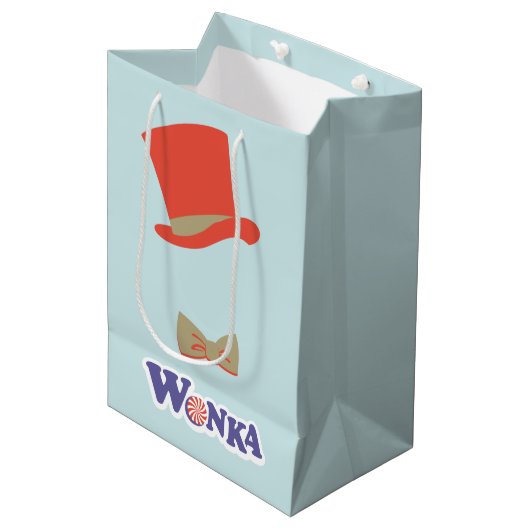 Wonka Top Hat & Bow Stropdas Medium Cadeauzakje (Voorkant Gekanteld)