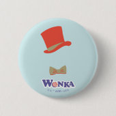 Wonka Top Hat & Bow Stropdas Ronde Button 5,7 Cm (Voorkant)