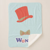 Wonka Top Hat & Bow Stropdas Sherpa Deken (Voorkant)