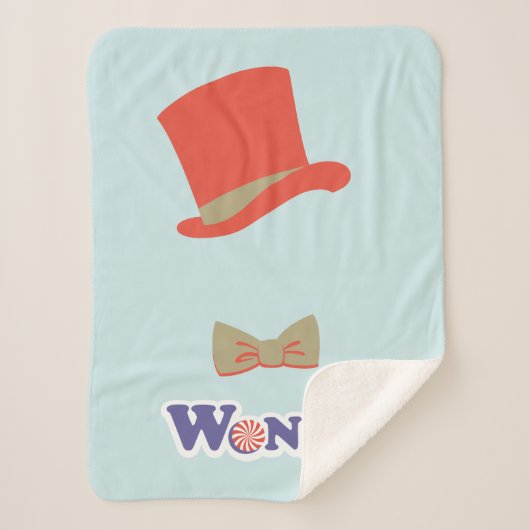 Wonka Top Hat & Bow Stropdas Sherpa Deken (Voorkant)