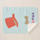 Wonka Top Hat & Bow Stropdas Sherpa Deken (Voorkant (horizontaal))