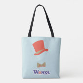 Wonka Top Hat & Bow Stropdas Tote Bag (Achterkant)