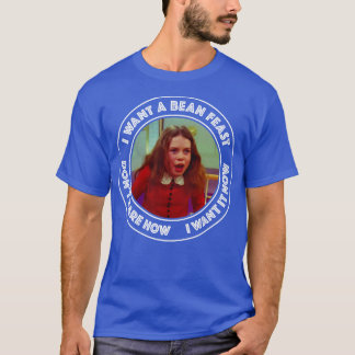 Wonka Veruca zout Ik wil een bonenfeest T-shirt