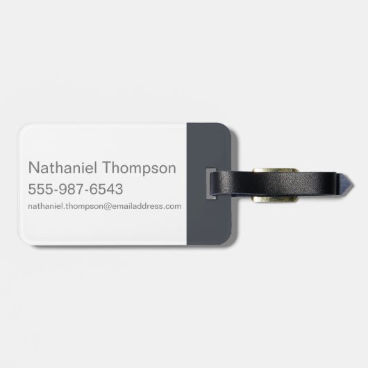 Wonkavision Logo Bagagelabel (Achterkant horizontaal)