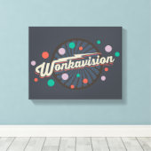 Wonkavision Logo Canvas Afdruk (Insitu (Houten vloer))