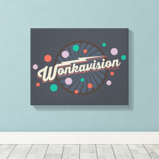 Wonkavision Logo Canvas Afdruk (Insitu (Houten vloer))