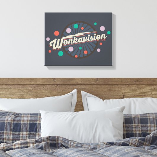 Wonkavision Logo Canvas Afdruk (Insitu (Slaapkamer))