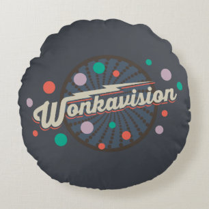 Wonkavision Logo Rond Kussen