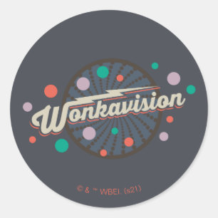 Wonkavision Logo Ronde Sticker