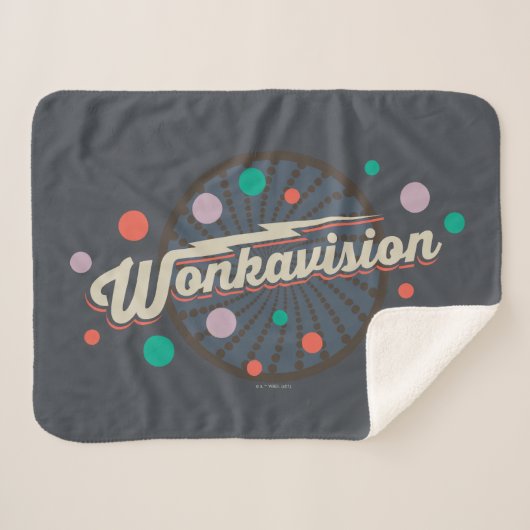 Wonkavision Logo Sherpa Deken (Voorkant (horizontaal))
