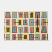 Wonky Deuren Kleinere Multicolored Deurmat (Voorkant)