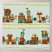 Wonky Houses Poster (Voorkant)