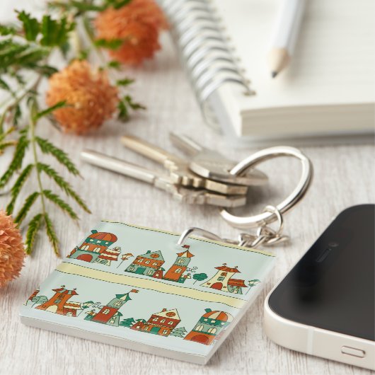 Wonky Houses Sleutelhanger (Voorkant Rechts)