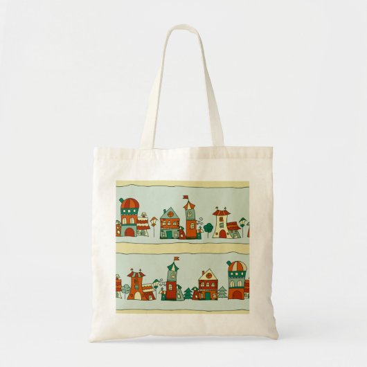 Wonky Houses Tote Bag (Voorkant)