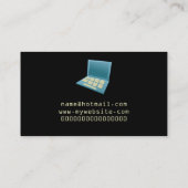 Wonky-laptop Visitekaartje (Achterkant)