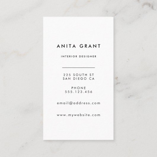 Wonky rasterlijnen visitekaartje (Achterkant)