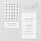 Wonky rasterlijnen visitekaartje (Voorkant / Achterkant)