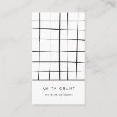 Wonky rasterlijnen visitekaartje (Voorkant)