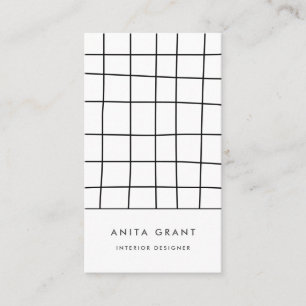 Wonky rasterlijnen visitekaartje