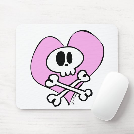 Wonky Skull Muismat (Met muis)