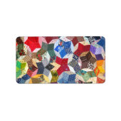 Wonky Star Quilt Etiket (Voorkant)