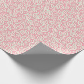 Wonky Target Circles - Roze Cadeaupapier (Hoek)