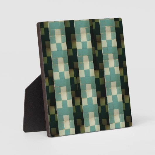 Wonky-tegels-patroon Fotoplaat (Voorkant)