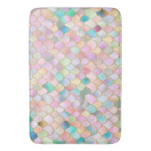 Wonky Trendy Rainbow Girl Metal Mermaid Scales Badmat (Voorkant Verticaal)