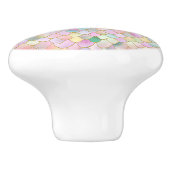 Wonky Trendy Rainbow Girl Metal Mermaid Scales Keramische Knop (Zijkant)