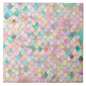 Wonky Trendy Rainbow Girl Metal Mermaid Scales Tegeltje (Voorkant)