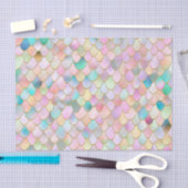 Wonky Trendy Rainbow Girl Metal Mermaid Scales Tissuepapier (Craft)