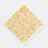 Wonky Waterverf Gold Glitter Metal Mermaid Scales Servet (Hoek)
