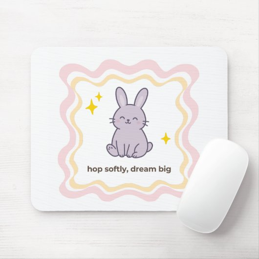 Wonky Zoo Bunny Mousepad Muismat (Met muis)