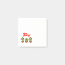 Wonky Zoo Cacti Post-It Notes