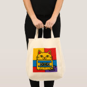 Wonky Zoo – Catsette Tote Bag (Voorkant (product))