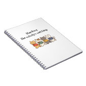 Wonky Zoo Marching Cats Spiral Photo Notebook Notitieboek (Rechterzijde)