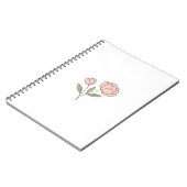 Wonky Zoo Peonies Spiral Foto Notitieboek (Linkerzijde)