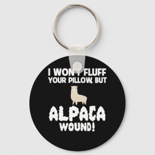 Wont Fluff Pillow, Alpaca Wound Care Sleutelhanger
