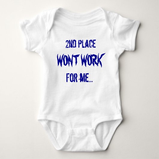 Wont Work ProductionS Babys Romper (Voorkant)
