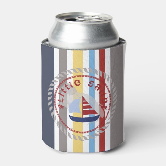 WONZ Limited Little Sailor van Shirt tot Design Blikjeskoeler (Blikje Voorkant)