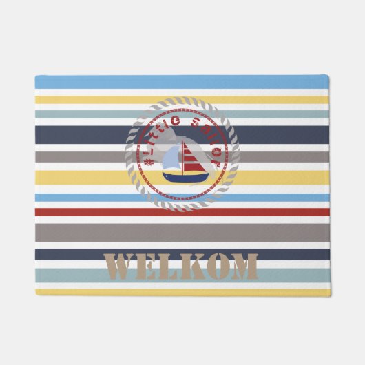 WONZ Limited Little Sailor van Shirt tot Design Deurmat (Voorkant)