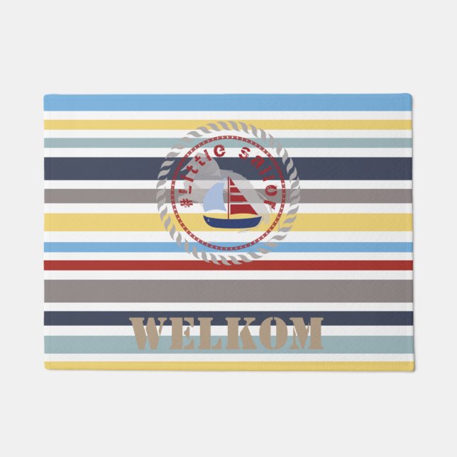 WONZ Limited Little Sailor van Shirt tot Design Deurmat (Voorkant)