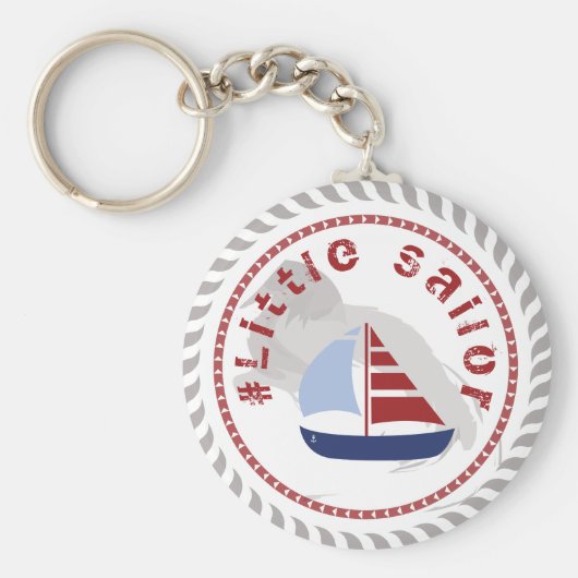WONZ Limited Little Sailor van Shirt tot Design Sleutelhanger (Voorkant)