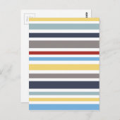 wonz strepen nautisch Door Shirt naar Design Briefkaart (Voorkant / Achterkant)