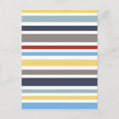 wonz strepen nautisch Door Shirt naar Design Briefkaart (Voorkant)