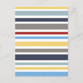 wonz strepen nautisch Door Shirt naar Design Briefkaart